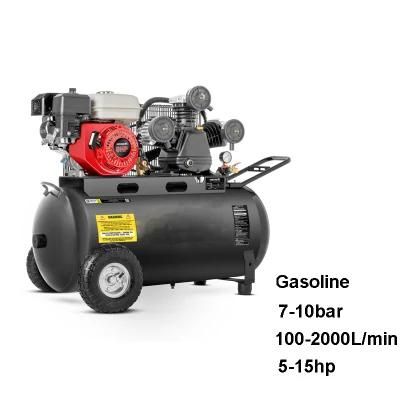 High Efficient 220V 125psi Compressed Air Pump System for Home and Workshop, Tank Mounted