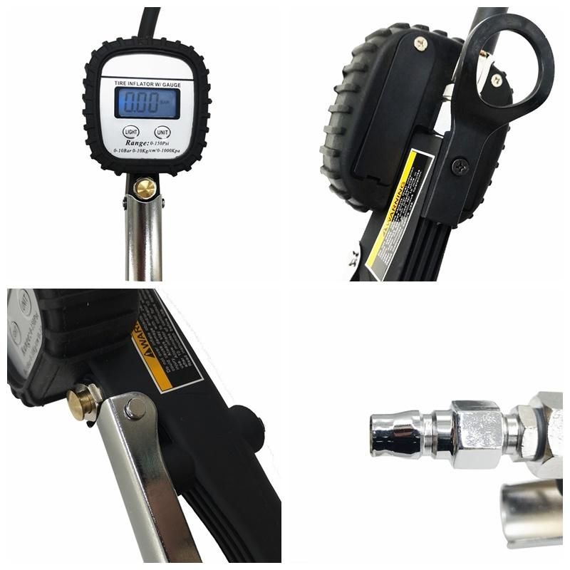 High Accuracy Multifunctional Tire Inflator Gauge Tire Inflating Gun