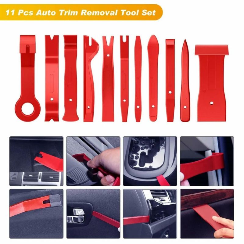 40PCS Auto Car Radio Panel Auto Car Radio Panel Door Clip Panel Trim Dash Audio Removal Installer Pry Kit Repair Tool Pry Tool Hand Tools