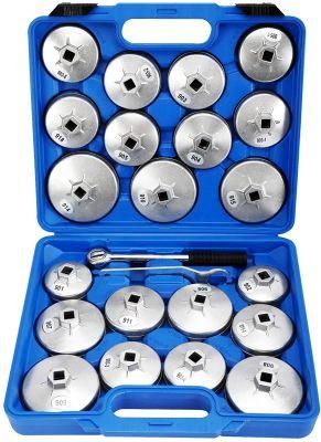 Viktec 23PC Socket Set 1/2&quot;Dr. Tool Kit 65mm-101mm Metric Oil Filter Cap Wrench for BMW, VW, Honda, Audi, Ford, Toyota, Nissan