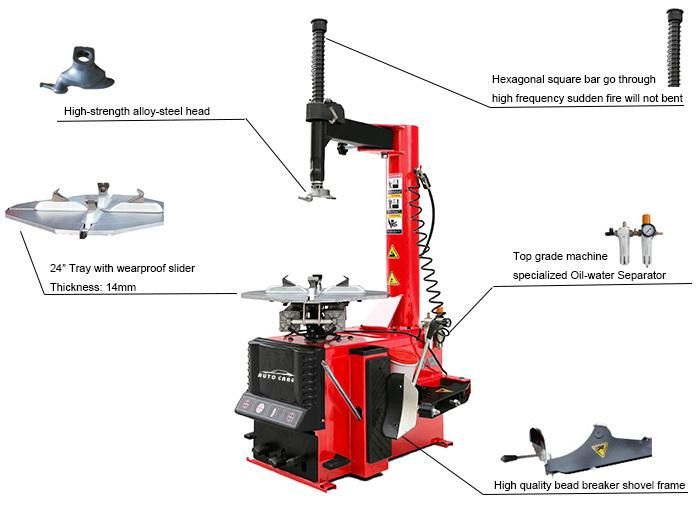 10"-24" Rim Clamp Tire Machine for Changing Tire