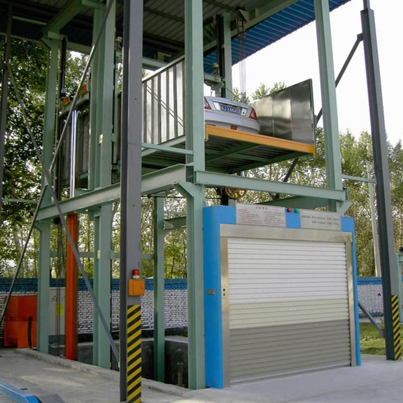 Vertical Hydraulic 4 Post Car Lift for Wasehouse or Garage Parking