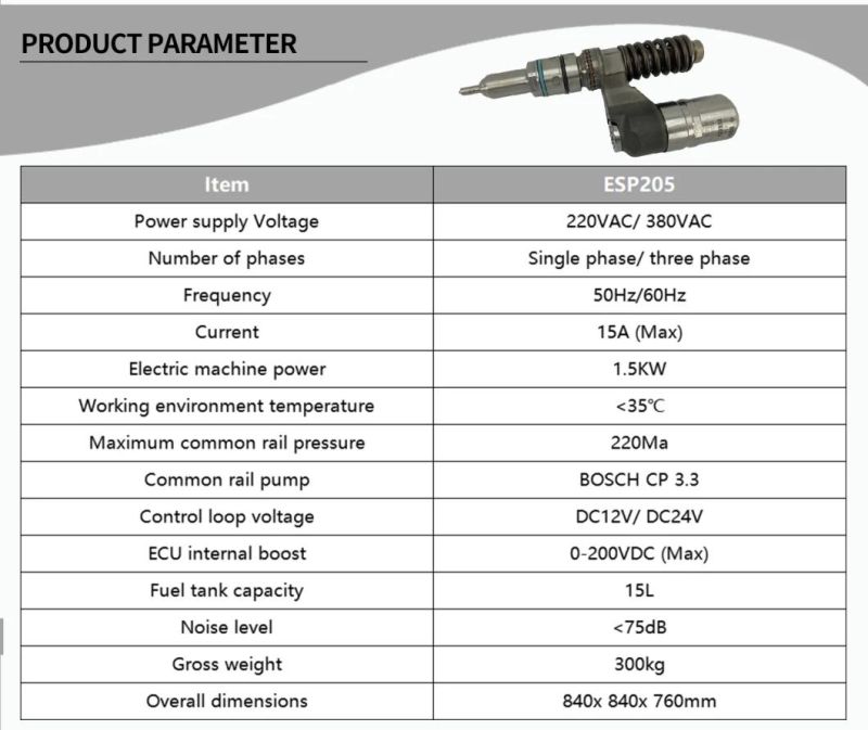 EPS205 Diesel Common Rail Test Bench for Injector Test