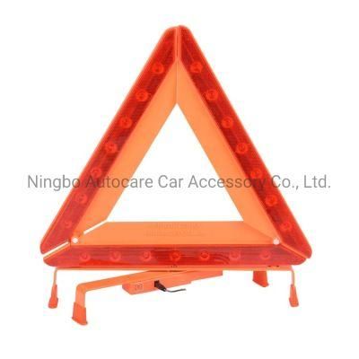 21PCS LED Light Warning Triangle Flashing/Constant Light Accessory Plug/Batteries LED Warning Triangle