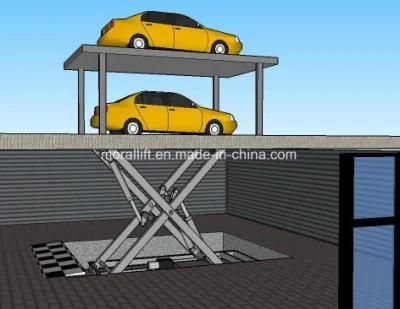 Automated Basement Pit System 2 Level Car Parking Lift