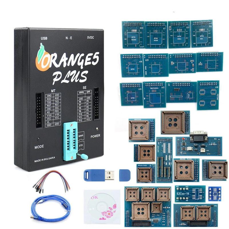 2020 OEM Orange5 Plus V1.35 Programmer with Full Adapter Enhanced Functions with USB Dongle