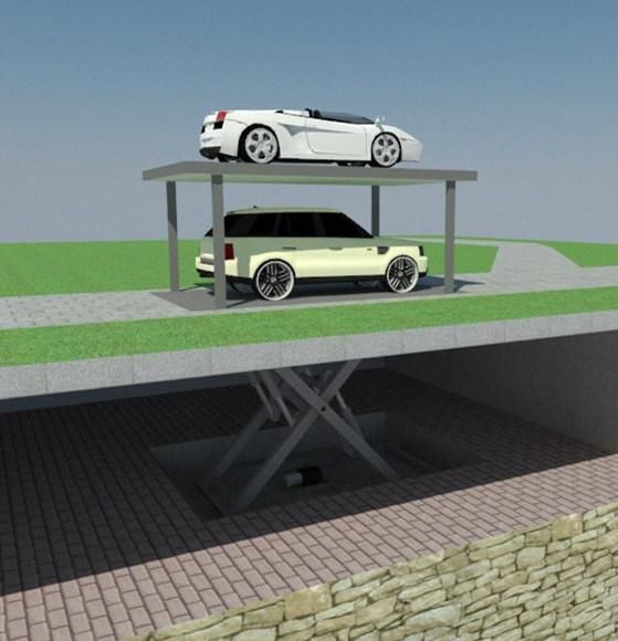Car Underground Double Deck Lift for Parking Garage Lift