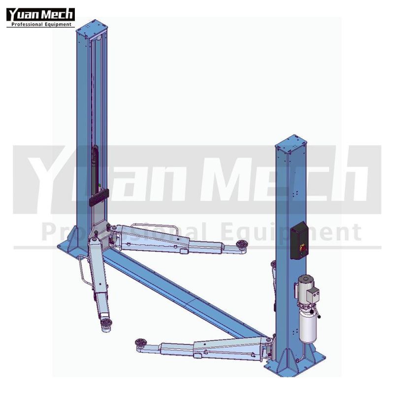 Yuanmech F4032mm Two Post Lift Floor Connection with Mechanical Realese by Italian Technology