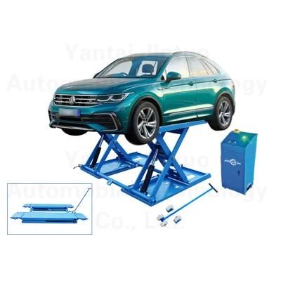 110V Motor Portable MID Rise Car Scissor Lift for Home Garage