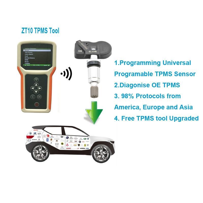 Universal 315MHz 433MHz Hybrid Tire Pressure Programmabe TPMS Sensor