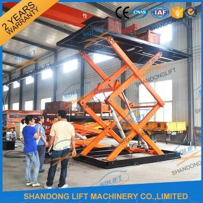 3t 4.5m Hydraulic Scissor Car Parking Lift Automatic Parking Equipment