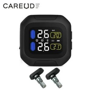 Waterproof Motorcycle TPMS Monitor Motorbike Tire Pressure Monitor with Internal Sensor