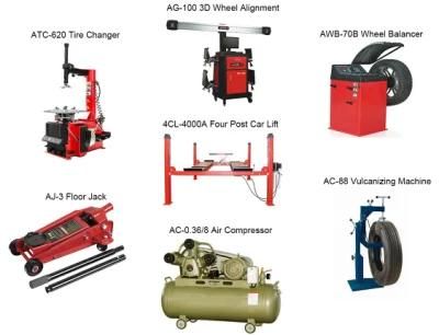 3D Four Wheel Alignment with Car Lift, Tire Changer and Wheel Balancer