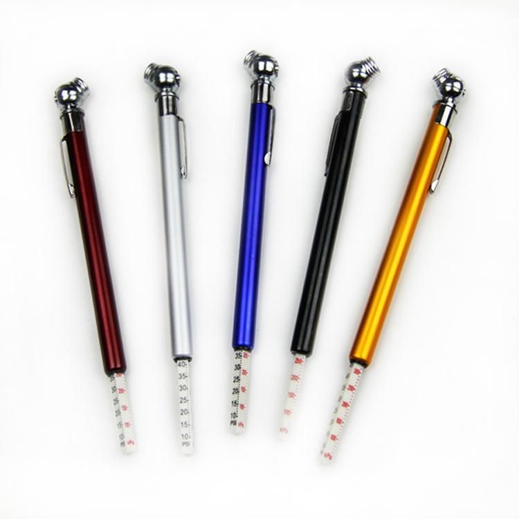 Colorful Aluminium Tube Pencil Car Tire Pressure Gauge