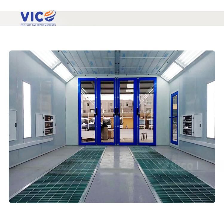 Vico Glass Front Door Spray Booth Auto Painting Booth Prep Station