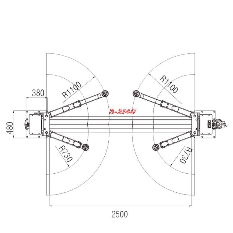 Vico Car Lift Hoist Crane Elevator Hydraulic 2 Post