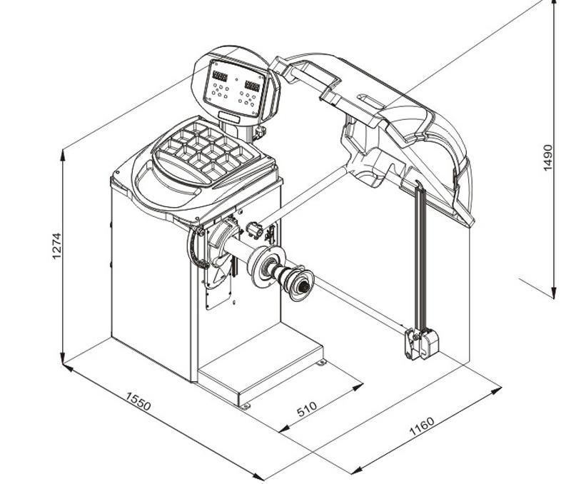 Car and Truck Balancer Dynamic Balancing Equipment