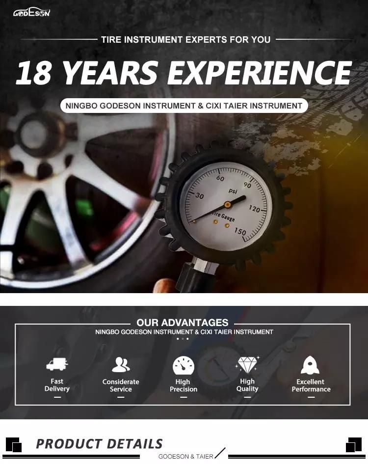 Digital Air Tire Pressure Gauge with Chuck Hose, Tire Pressure Gauge 0-60/100/160 Psi - Tire Gauge for Car, SUV, Truck