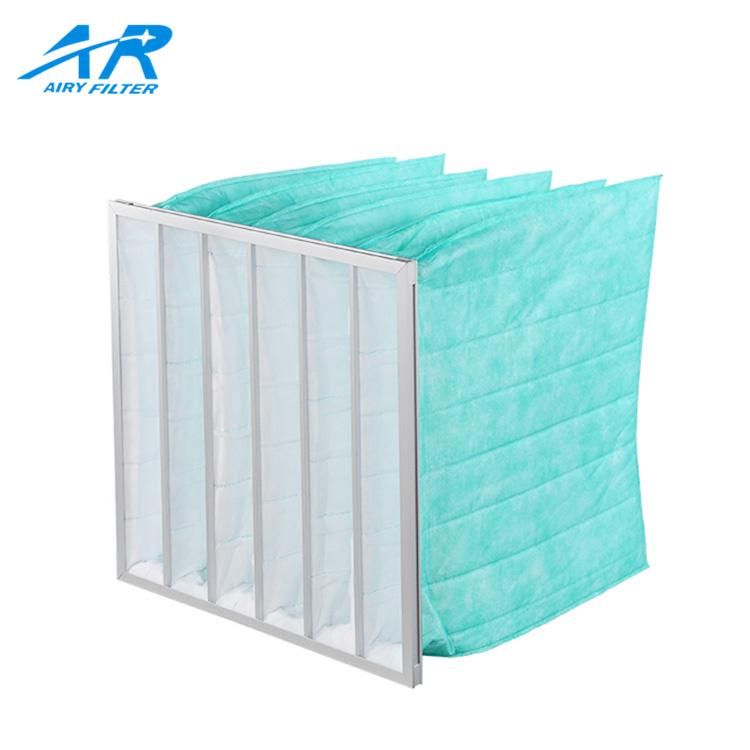 Medium Efficiency Pocket /Bag F7 Fine Air Filter with Micro Glass Fiber for and Hospital
