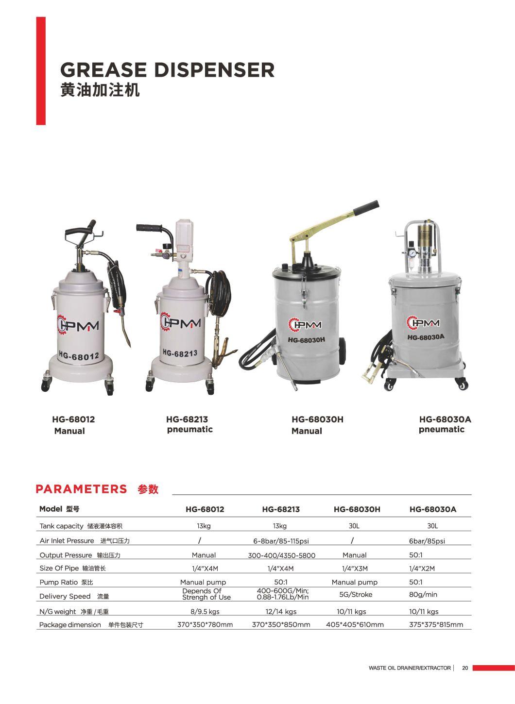 Hg-68030h Wheel Mounted Manual Grease Dispenser Grease Pump