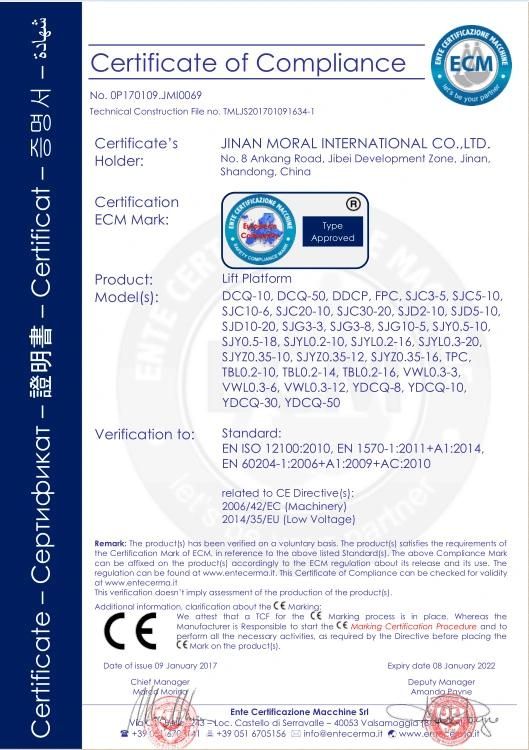 Underground Car Platform with CE