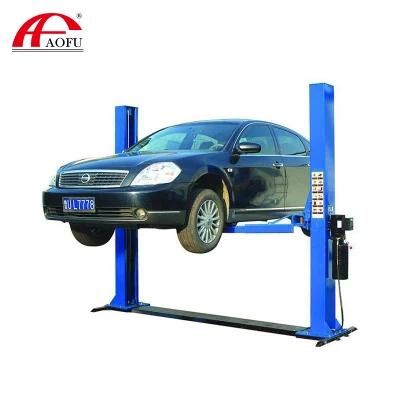 Aofu Best Selling Price Garage Equipment 3500kg 4000kg Auto Lift 9000lbs Capacity 2 Column Two Post Hydraulic Lift Car Lift