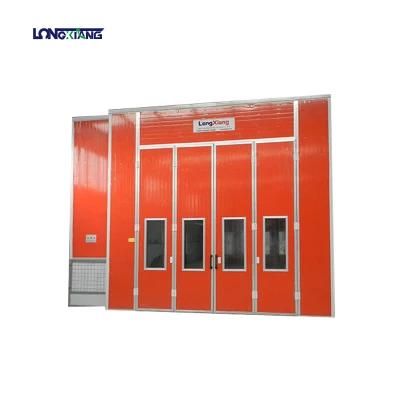 Large Industrial Spray Booth with Two Pits for Exhaust Air
