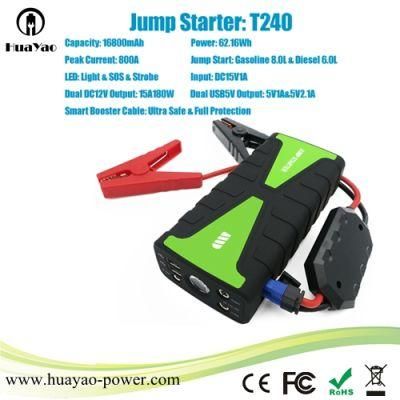 Multifunctional Jump Starter 16800mAh Power Bank Jump Starter for Vehicles Emergency