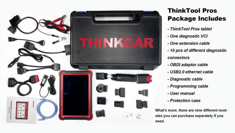 Thinkcar Thinktool Pros Full System Professional Scanner/28 Special Service ECU Coding/Adas/Active Test Support HD for Truck