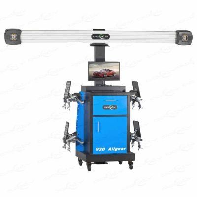 3D Wheel Alignment with Four Post Alignment Lift