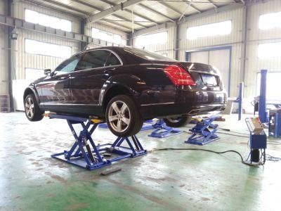 Auto Shop Automobile Repair Machine 3000kg Ultrathin Small Scissor Lift