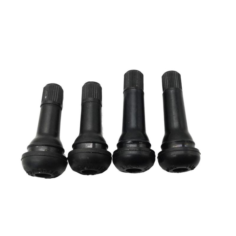 Tubeless Black Premium Rubber Snap-in Tire Valve Stem Universal for Tubeless 0.453 Inches 11.5mm Rim Holes