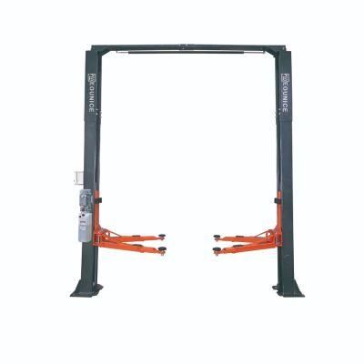 Clear Floor Two Post Lift Hoist Unlateral Manual Release for Auto Garage Workshop Repair