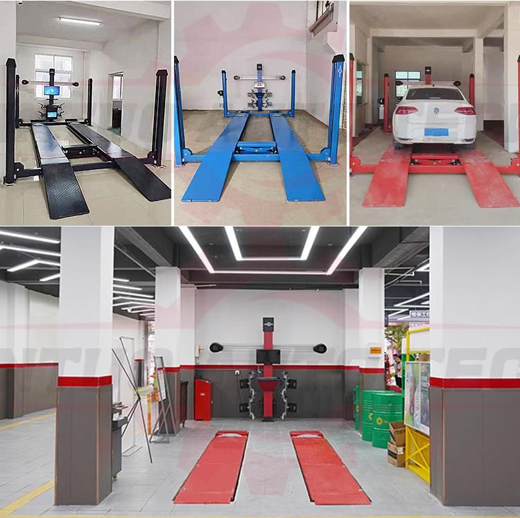 3D Wheel Alignment Car Parking Lift 4 Post Auto Car Lift