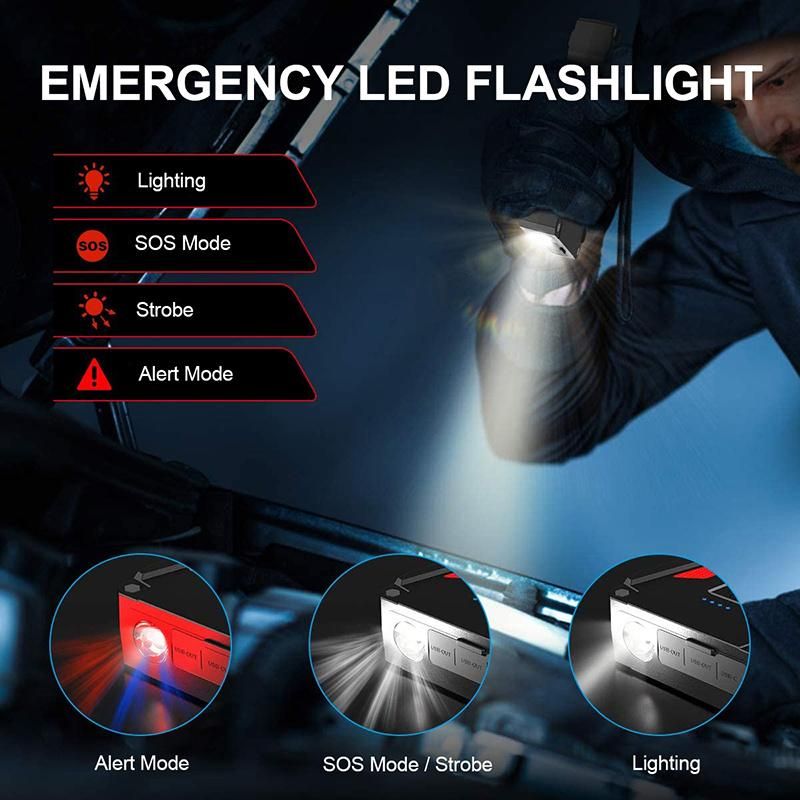800A Peak Lithium Portable Battery Jumper Box Start Pack Car Jump Starter