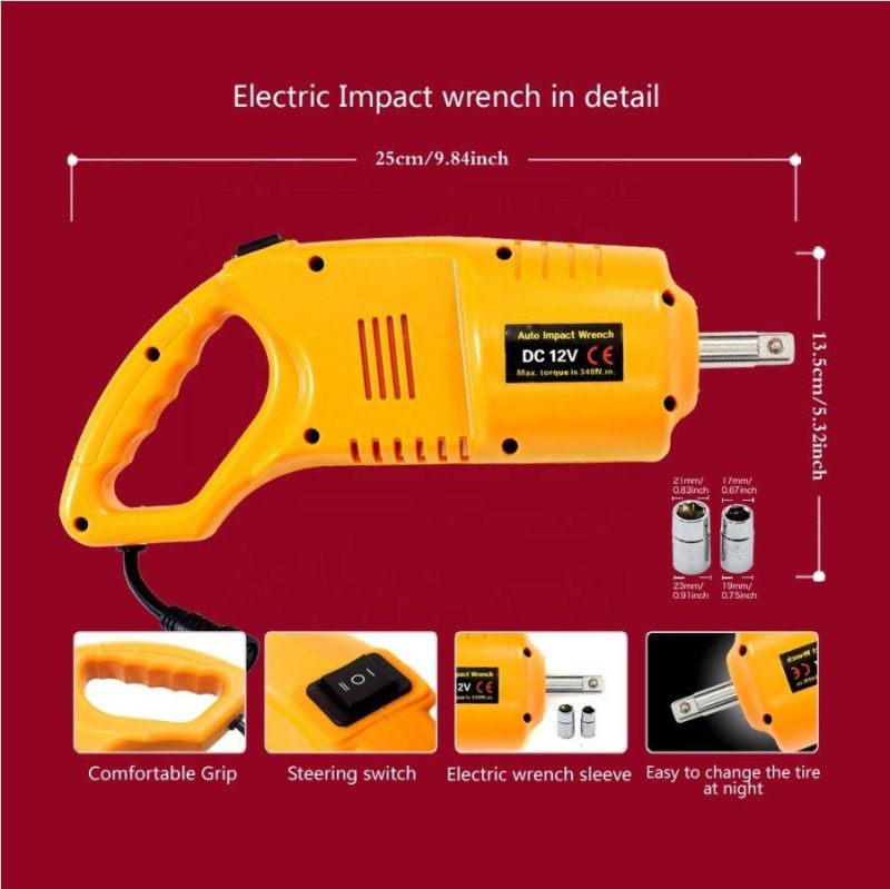 Tawa 12 Volts 3ton Portable Car Repair Set Hydraulic Floor Jack Parts Electric Scissor Car Jack with Air Pump