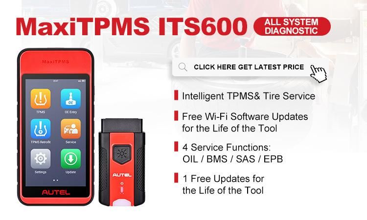 Autel Maxitpms Its600 Complete TPMS Service and Diagnostics Tablet 2022 Tire Pressure Tester