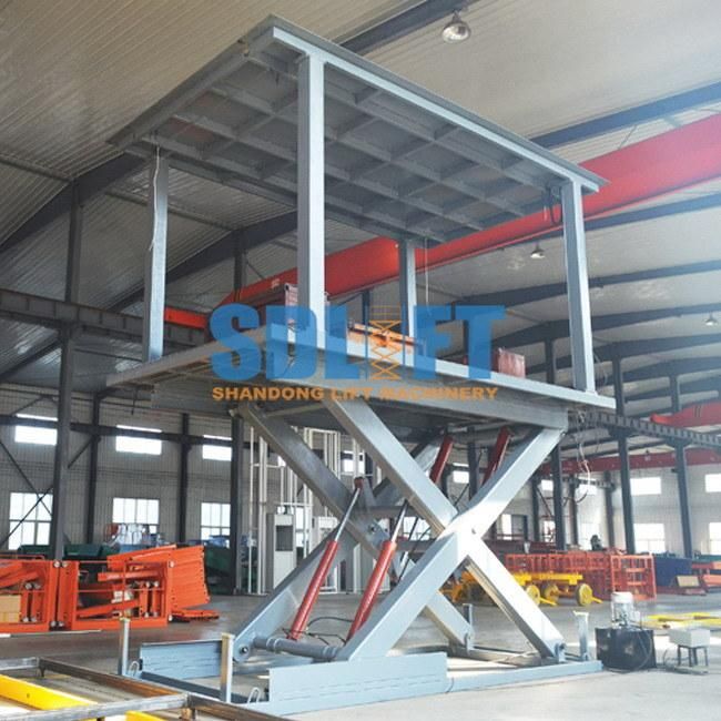 China Stationary Hydraulic Electric Garage Scissor Car Elevator