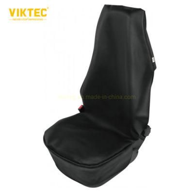 Viktec Universal Artificial Leather Black Mechanic Car Seat Cover for Protector (VT18105)