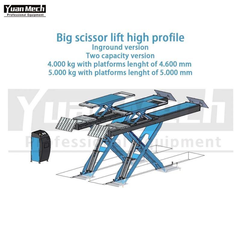 Scissor Lift with Secondary Lift Weight 5t