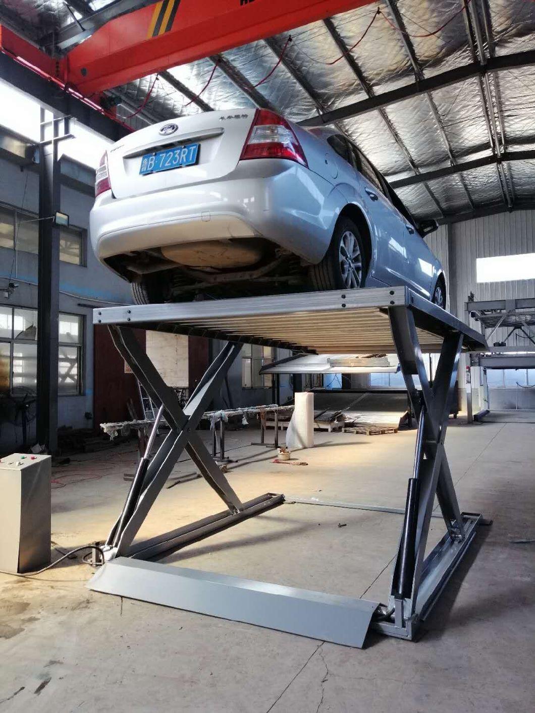 Home Garage Double Level Hydraulic Scissor Car Parking Lift