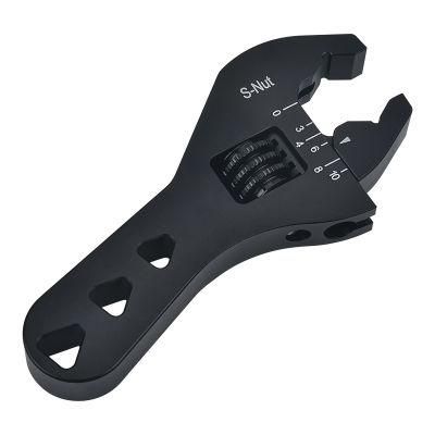 Adjustable an Fitting Wrench 3an-10an Black Anodized Short Tools Spanner