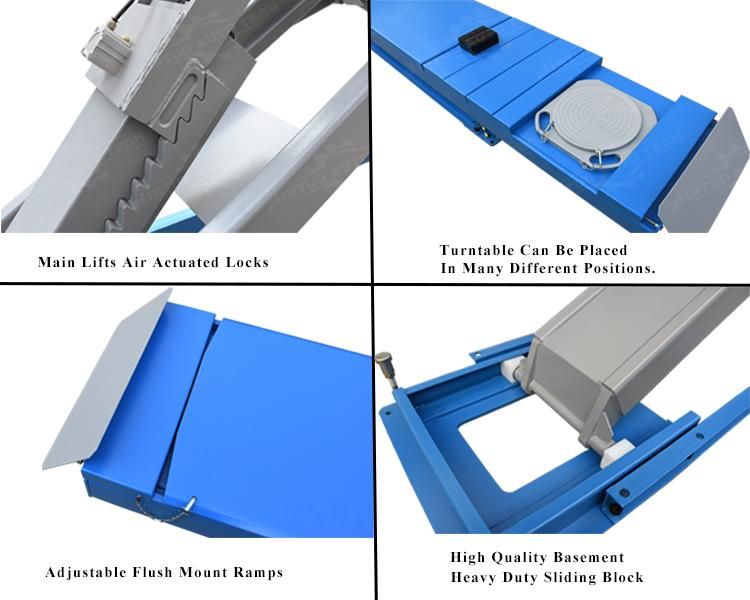 Used Big Platform in Ground Alignment Scissor Car Lift for Sale