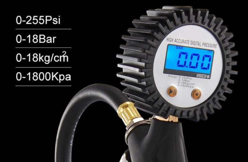 New Product Water Proof Low Temperature Working Digital LED Air Pressure Gauge