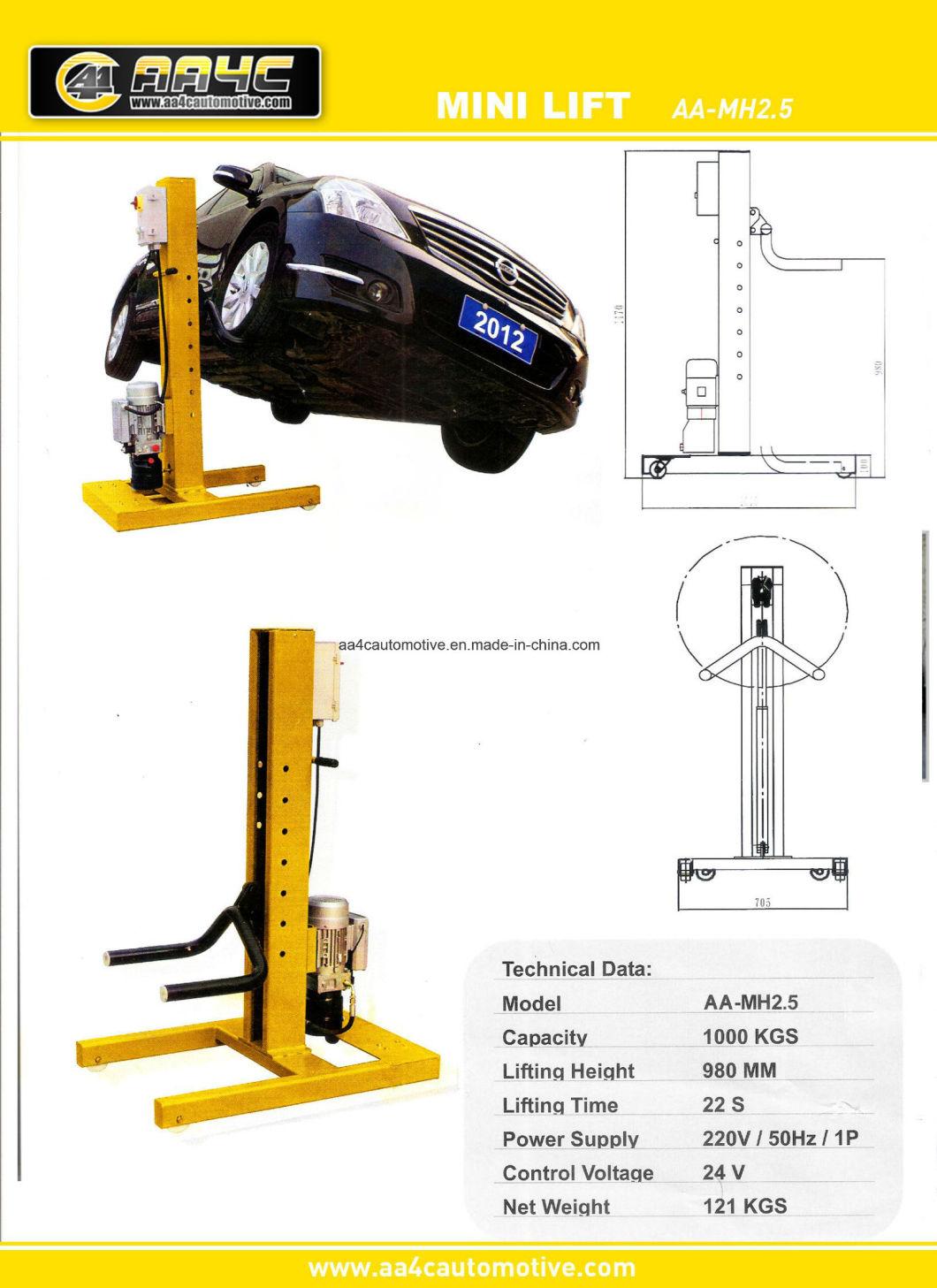 Mechanical Mobile Single Post Lift