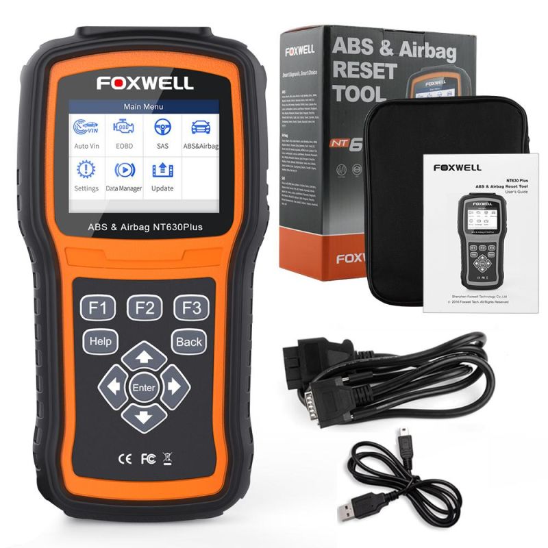 Foxwell Nt630 Plus OBD2 Automotive Scanner Engine Check ABS SRS Airbag Sas Reset Crash Data Odb OBD 2 Auto Car Diagnostic Tool