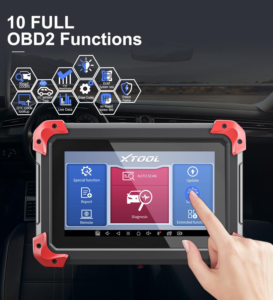 Xtool D7 OBD2 Scanner Automotivo Car Diagnostic Tool Key Programmer Code Reader Obdii Key Coding Full System Diagnostic Tools