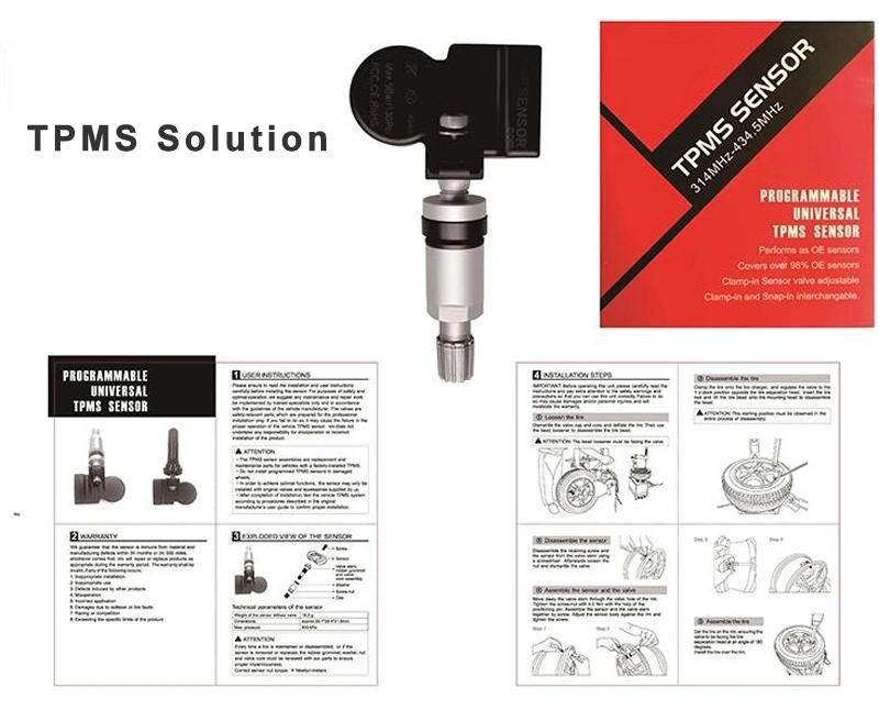 Wireless Tire Monitor System Tyre Aire Pressure Mornitoring Control System Sensor TPMS