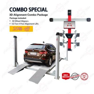 Jintuo Tire Repair Shop ISO Wheel Aligner System with Car Lift
