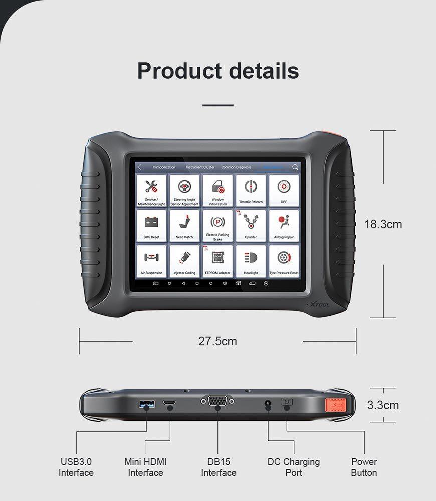 Xtool X100 Pad3 X100 Pad Elite Professional Tablet Key Programmer with Kc100 Global Version 2 Years Free Update
